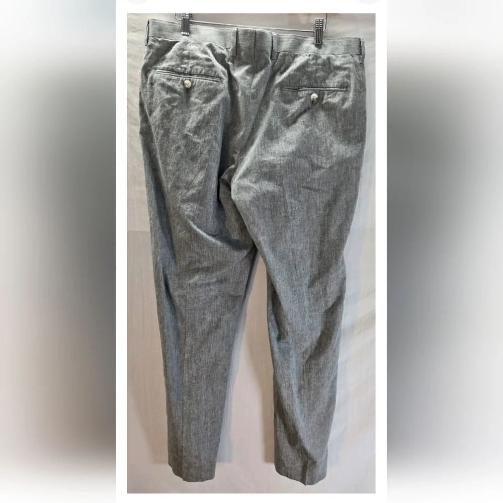 J. Crew Ludlow Slim Men's 34X32 Gray Linen-Blend Somelos Pants New with Tags